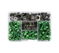 Vite a bullone Compatibile Con Honda Per CBR600RR CBR650R CBR500R CBR1000RR F4i 600RR CBR650F CBR250RR F2 Kit Bulloni Carenatura 177 Pezzi CNC Viti Dado(Green)