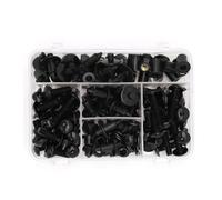 Vite a bullone Compatibile Con Kawasaki ZX7R ZX9R ZX10R ZX14R ZX6R ZX12R ZZR1400 GTR1400 Kit Completo Bulloni Clip Parabrezza Dadi M5 M6(Nero)