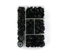 Vite a bullone Compatibile Con Suzuki HAYABUSA GSX1300R GSXR 1100 GW250F B-King GW250F Kit Completo Di Bulloni Parabrezza M6 M5 Dadi(Nero)