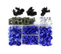 Vite a bullone Compatibile Con Yamaha YZF R1 R1M R15 R25 R3 R6 R125 FZ1 FZ6 FZ8 Kit Bulloni Carenatura Completa Alluminio CNC Motociclette Viti Carrozzeria(Blue)