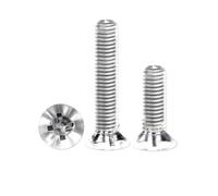 Vite a croce a testa svasata in plastica trasparente for PC | 10 ~ 50 pezzi M2 M3 M4 M5 M6 M8 Vite a testa piatta in plastica isolata in acrilico(M2x5mm(50pcs))