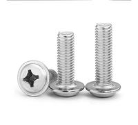 Vite a croce, viti a testa tonda a, 100 pezzi M3 × 10 mm 304 a a in acciaio inossidabile con rondelle, for telaio PC(M4x45mm20pcs)