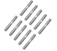 Vite a doppia testa Bullone prigioniero in acciaio inossidabile 304 adatto for costruzioni industriali(M6x60mm 10pcs)
