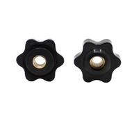 Vite a forma di fiore, Filettatura a forma di fiore Stringere a mano i dadi Manopola bloccaggio del pollice M4-M10 25-38mm 2-5 pezzi(Perforated,M5 32 5pcs)