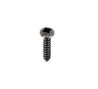 Vite a Lamiera Testa Cilindrica Bombata Pozidriva, 3,5 mm x 16 mm, DIN 7981, Zinco Nero, Set di 55