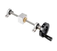 Vite a movimento lineare, 1 set di tavolo scorrevole lineare manuale T8 for stampante 3D, vite comando da 500 mm + dado + staffa cuscinetto KP/KFL08 + volantino(Lead 8mm Kp Set)