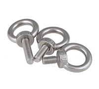 Vite a occhio, Vite a distanza Bullone ad occhiello in acciaio inossidabile 304 Viti ad occhiello for sollevamento marino Anello ad anello Foro for cavo Corda Bullone ad occhiello(M8x30 3pcs)