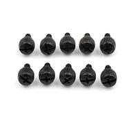 Vite a Pollice 10pcs M3.5 6# -32 Viti Caso di Computer Nero o Case del Computer Nickel Viti Viti di Regolazione a Mano stringere Le Viti Thumb Testa zigrinata filettata (Color : Black)