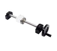 Vite a ricircolo di sfere 1605 Set 1610 Vite a sfere rullate C7 con estremità lavorata + dado + alloggiamento + supporto terminale 12 + volantino(1610,350mm)