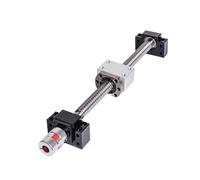 Vite a ricircolo di sfere C5 Vite a sfere Chiocciola + Alloggiamento dado 12 Supporto terminale + Giunto RM1605 +1605 550 Set 300 700 1000 Lavorato(550mm)