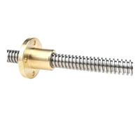 Vite a ricircolo di sfere, vite a ricircolo di sfe Stampante 3D T16 Vite di comando Lunghezza filettatura 100-600mm Passo 3mm Vite trapezoidale con dado(400mm)