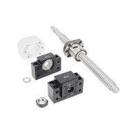 Vite a ricircolo di sfere, vite a ricircolo di sfe Vite a ricircolo di sfere da 20 mm C7 SFU2005 Lavorazione estremità della leva della vite a ricircolo di sfere + BK/BF15 + Dado a ricircolo di sfere
