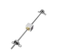 Vite a sfere anti-gioco 13 pezzi/set T8 Vite di comando 8-150mm-600mm Guida dell'asse ottico Cuscinetto guida Supporto dell'albero della lineare Set viti trapezoidali(8-600mm)