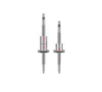 Vite a sfere rullate da 300 a 2500 mm SFU3205 SFU3210 da 32 mm con estremità lavorata a macchina con dado singolo o doppio, passo 5 mm-10 mm for carichi pesanti CNC(DFU3205 Double Nut,500mm)