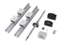 Vite a sfere SFU1204 600-1500mm + dado 1204 + alloggiamento + supporto terminale BKBF10 + giunto + 2 guide lineari R12 + 4 guide R12UU(SBR-700 SFU-700)