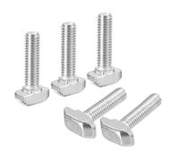 Vite a testa a T, 10 pezzi M6 M8 304 in acciaio inossidabile con testa a martello perno a inserimento for profilo estruso in alluminio scanalatura a T(M6*16mm)