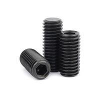 Vite a testa cava esagonale in acciaio di grado 12.9, colore nero, M2, M2.5, M3, M4, M5, M6, M8, M10, M12, M14, M16, punta piatta, vite di fissaggio, bullone senza testa, estremità (8 mm,1