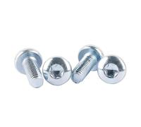 Vite a testa cilindrica Torx M3-M8 Bulloni a testa tonda zincati blu e bianchi di grado 8.8, 20 pezzi, M3x8