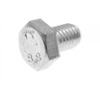 Vite a testa esagonale 6 DIN933 M8 x 12 Discussione completa zincato (50 pezzi)