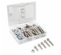 Vite a testa esagonale cava M6 x 15, 20, 25, 30, 35 mm + dado M6 (assortimento)