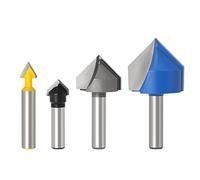 Vite a testa esagonale esterna, 1 pz. gambo da 8 mm, modello for scanalatura a V a 90 gradi, fresa for scanalatura a V VGroove, 8 x 12,7 x 90 gradi(8X12.7X90Degree)