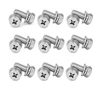 Vite a testa esagonale esterna con incasso a croce con rondella Sistema metrico in acciaio inossidabile a tre combinazioni M3 M4 M5 M6 M8 M10(M6x30(5pcs))