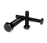Vite a testa esagonale M8 x 35 DIN 933, numero 25, acciaio nero, filettatura completa, classe di resistenza 12,9