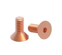 Vite A Testa Esagonale Svasata In Rame Rosso 2-20ocs M3M4M5M6M8(10pcs M5x10)