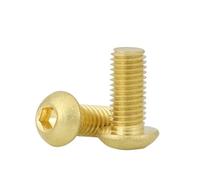 Vite a testa esagono, Viti a testa cilindrica con esagono incassato in ottone M2,5 M3 M4 M5 M6 M8 M10 4 mm-16 mm Confezione da 88(50mm,M2 (20pcs))