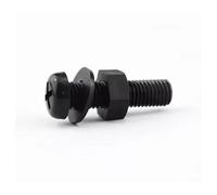 Vite a testa Phillips in nylon, dado, rondella piatta, tre combinazioni M2-M8(25set M5x10)
