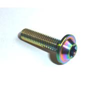 VITE A Testa Piatta Torx T30 In Titanio Bassa Prolunga RAINBOW M6 X 30 GR5