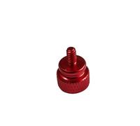 Vite a testa piatta zigrinata, Viti zigrinate multicolore 6-32x6.5mm 10 pezzi in alluminio da serrare a mano Pannello laterale PC HDD(Wine red)