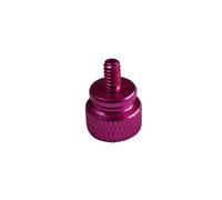 Vite a testa piatta zigrinata, Viti zigrinate multicolore 6-32x6.5mm 10 pezzi in alluminio da serrare a mano Pannello laterale PC HDD(Pink)