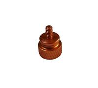Vite a testa piatta zigrinata, Viti zigrinate multicolore 6-32x6.5mm 10 pezzi in alluminio da serrare a mano Pannello laterale PC HDD(Orange)
