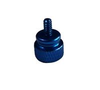Vite a testa piatta zigrinata, Viti zigrinate multicolore 6-32x6.5mm 10 pezzi in alluminio da serrare a mano Pannello laterale PC HDD(Dark blue)