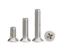 Vite a testa svasata a croce in acciaio inossidabile 304, testa piatta a croce M2M2,5, bullone a vite-M2 * 9 (50 compresse)