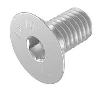 Vite a testa svasata SECCARO M3 x 6 mm, acciaio inox V2A VA A2, DIN 7991 / ISO 10642, esagono incassato, 20 pezzi