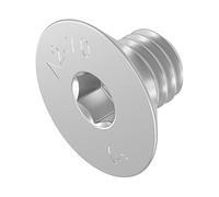 Vite a testa svasata SECCARO M4 x 6 mm, acciaio inox V2A VA A2, DIN 7991 / ISO 10642, esagono incassato, 20 pezzi