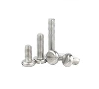 Vite a testa tonda con taglio metrico in acciaio inossidabile A2 M3 M4 M5 304(50pcs,M4x10)