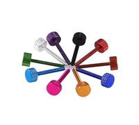 Vite A Testa Zigrinata Colorata Lunghezza 25-50 Mm M3 Lega Di Alluminio A Testa Piatta Zigrinata Stringere A Mano I Bulloni,M3x50