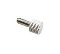 Vite a testa zigrinata in acciaio inossidabile 5 viti a testa zigrinata in acciaio inossidabile 304 M2, M3, tonda piatta, serraggio manuale for case del computer(12MM*M3)