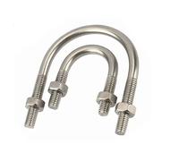 Vite a U in acciaio inossidabile 304, cerchio a U, bullone a U, clip for tubo M6/M8/M10/M12 per Fissaggio Tubi(M6x42x62-5set)