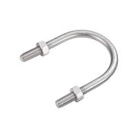 Vite a U in acciaio inossidabile M6 304, larghezza interna 8-133 mm, morsetti for tubi con fibbia a U con dadi, 10 pezzi(M6X60)