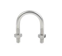 Vite a U M6/M8/M10 in acciaio inossidabile 304, larghezza interna 8-273 mm, morsetto for tubi con fibbia a U con dadi, 1 pz.(M8X38mm)