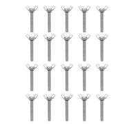 Vite ad ala, 20 Pezzi M4 Viti a Farfalla ad Ala in Acciaio Inossidabile Bulloni Lunghezza Filettatura 60-80Mm Adatti for Attrezzature for Mobili e Riparazione Domestica(M4x60mm)