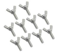 Vite ad ala, Vite ad alette M8×30Mm-M8×50Mm da 10 pezzi, chiusura a macchina in acciaio inossidabile adatta for apparecchiature elettroniche e uso industriale(M8x45mm)