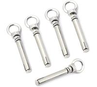 Vite ad anello in acciaio inox, bullone ad occhiello di espansione, 5 pezzi, dado ad anello di sollevamento, vite per bullone di espansione, grado 304, in acciaio inox con occhielli ad alte