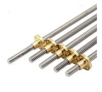 vite al piombo, Stampante 3D con vite di comando T12 in acciaio inossidabile, filettatura 12mm Piombo 2mm 4mm 8mm 10mm 12mm 14mm Lunghezza da 100mm a 1000mm con dado in ottone, 1 pz(Pitch 2mm Lead 20m