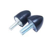Vite antivibrante conica/ammortizzatore in gomma a punta M6M8M10M12 (Size : 2pcs M6X18X25X20)