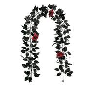 Vite Artificiale con Foglie Nere Appeso, style to 1, Rosso